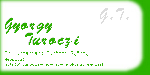 gyorgy turoczi business card