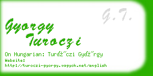 gyorgy turoczi business card